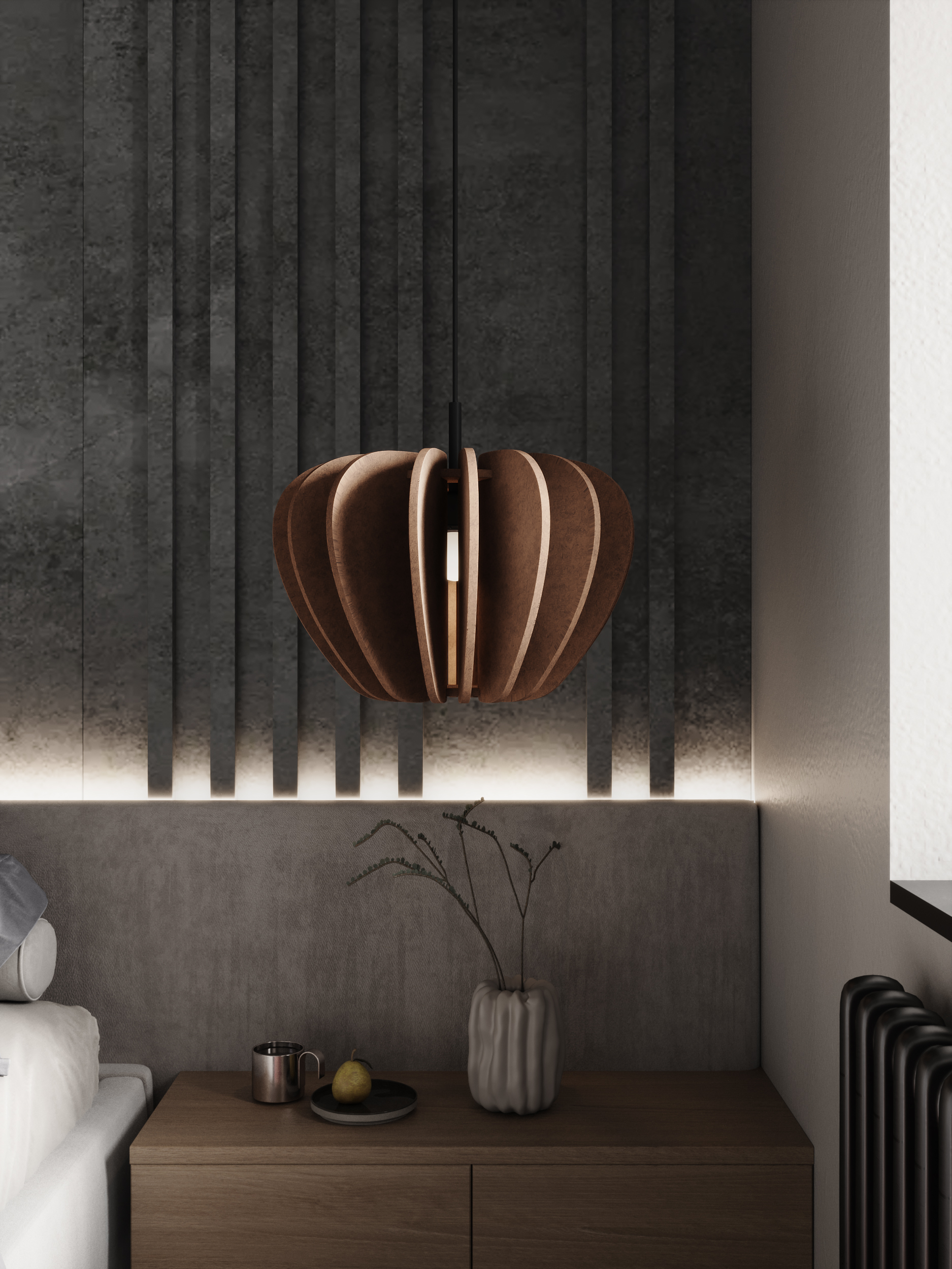 Панель из КМ Cemento Dark carbon matt/Цемент тёмный карбон матовый 1080*2800*8 (1шт.=3,024 кв.м.) connect