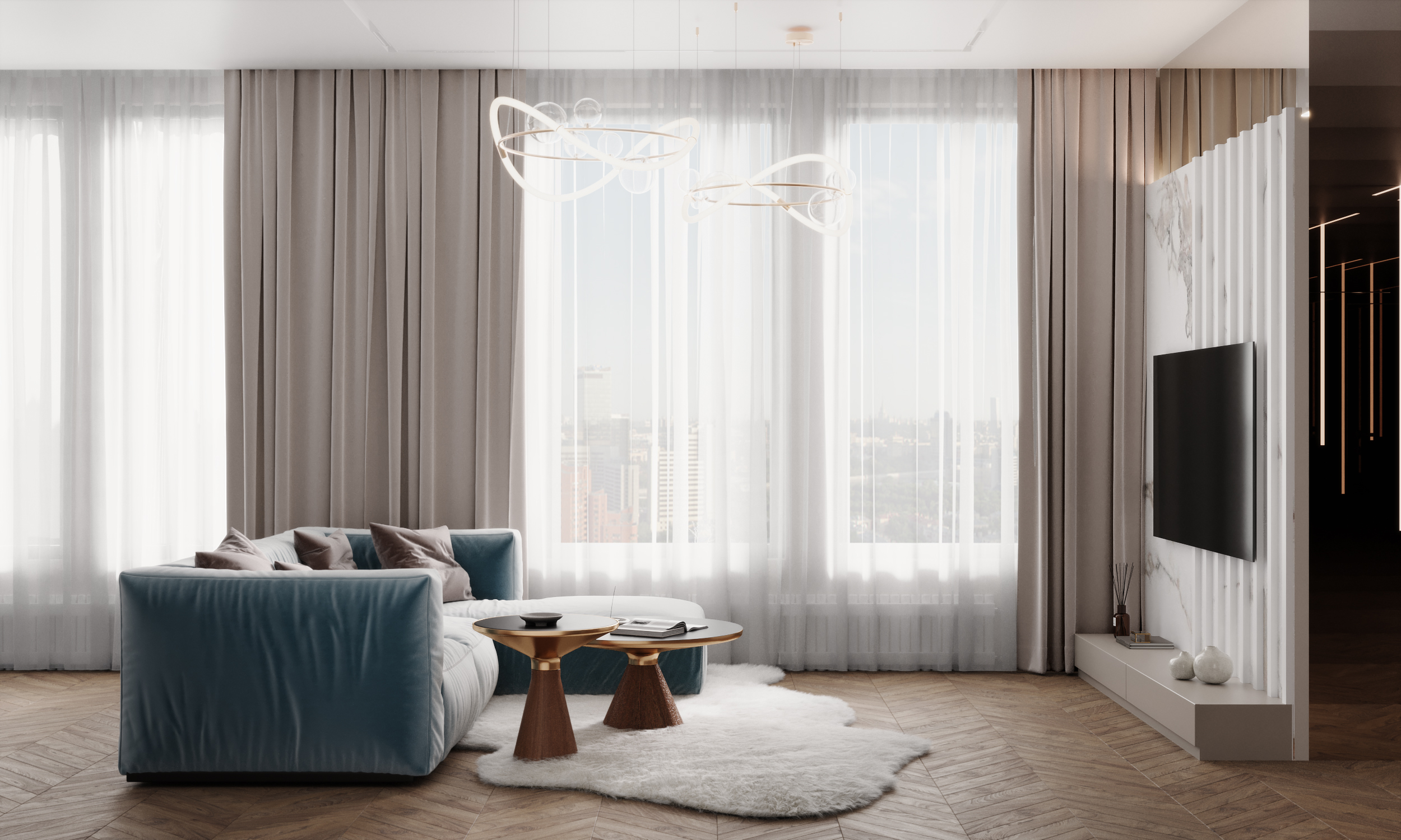 Панель из КМ Calacatta Gold matt/Калакатта золотой матовый 1080*2800*5 (1шт.=3,024 кв.м.) A connect