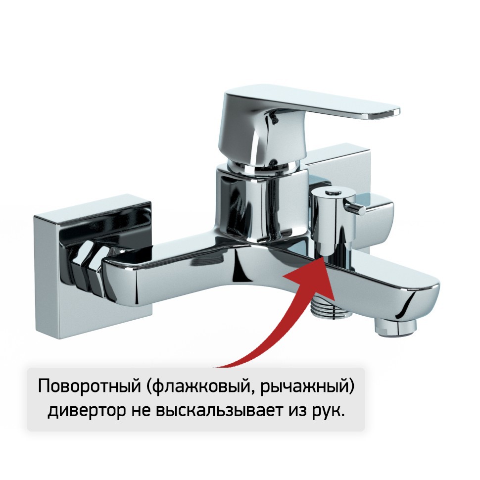 Смеситель для ванны Paini Bari/Паини Бари без аксессуара