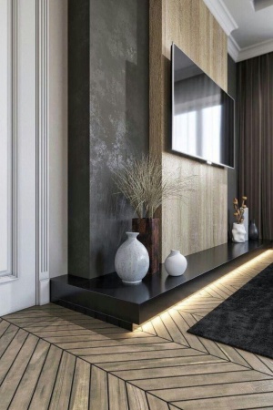 Панель из КМ Cemento Dark carbon matt/Цемент тёмный карбон матовый 1080*2800*8 (1шт.=3,024 кв.м.) connect