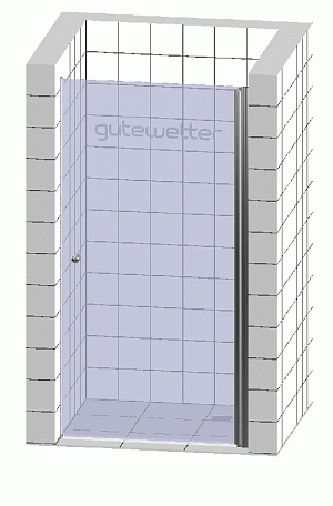 GUTEWETTER LUX Door GK-601 Дверь в нишу 80х190