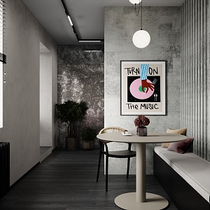 Панель из КМ Cemento Light carbon matt/Цемент светлый карбон матовый  1080*2800*8 (1шт.=3,024 кв.м.) connect — фото 2