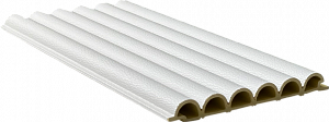 Свирель белая кожа /Pipe white skin 2800*123*15 (1шт=0,3444 кв.м.) — фото 2