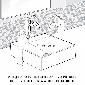 Смеситель для раковины Paini Cox/Паини Кокс с донным клапаном, высокий, матовое золото — фото 3