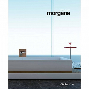 Смеситель для ванны Paini Morgana/Паини Моргана с аксессуаром, хром, излив стекло — фото 3