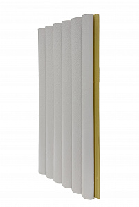 Свирель белая кожа /Pipe white skin 2800*123*15 (1шт=0,3444 кв.м.) — фото 3