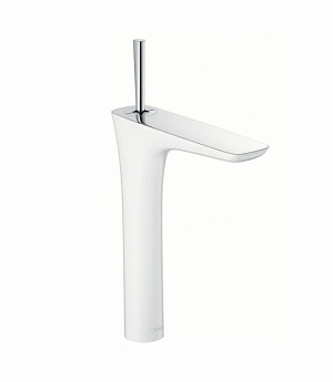 HANSGROHE PuraVida Смеситель для раковины в форме чаши, хром/белый