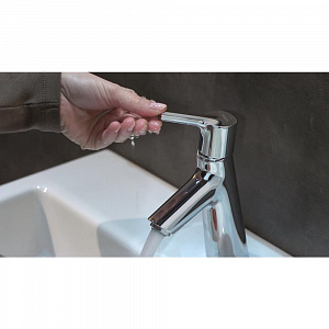 HANSGROHE Talis S 80 смеситель для раковины, хром — фото 2