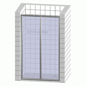 GUTEWETTER PRACTIC Door GK-404 Дверь в нишу складная 80х190