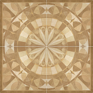PORCELANITE DOS 6500 ROSETON CREMA 63X63 (4PZ)
