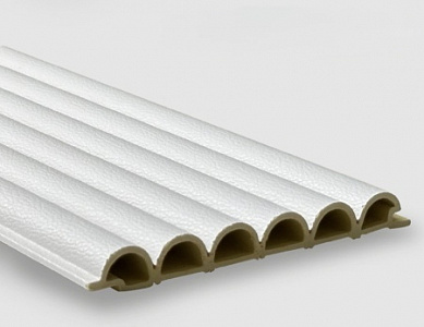 Свирель белая кожа /Pipe white skin 2800*123*15 (1шт=0,3444 кв.м.)
