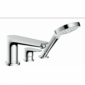 HANSGROHE Talis E внешняя часть смесителя для ванны на край ванны, на 3 отверстия , хром