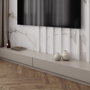 Панель из КМ Calacatta Gold matt/Калакатта золотой матовый 1080*2800*5 (1шт.=3,024 кв.м.) C connect — фото 3